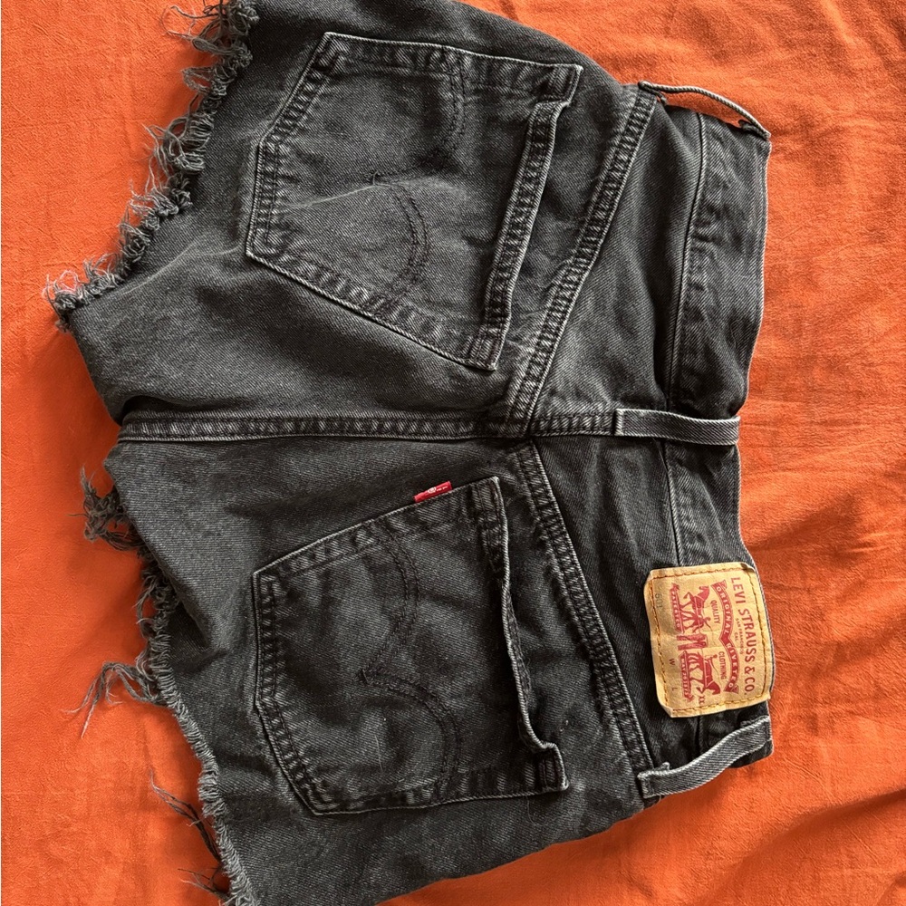 Levi's Black Denim Shorts